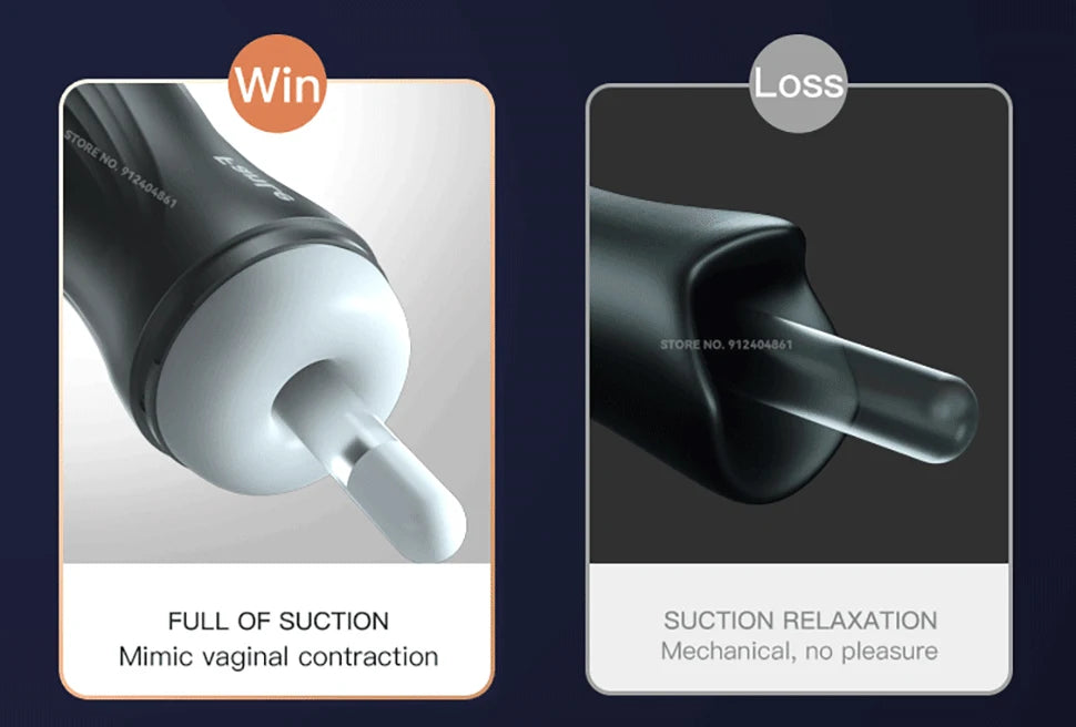 Automatic Sucking Male Masturbators Sex Machine Blowjob Toy Adult Sex Toys for Men Pocket Pussy Stroker Vibration & Suction 18+