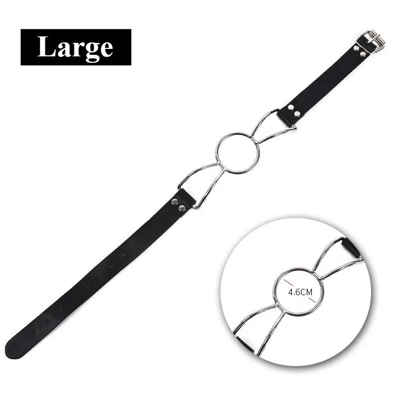 BDSM Ring Gags Open Mouth Adult Toy Bondage Restraints Couples Sex Game Erotic Accessories Oral Sex Toys 18