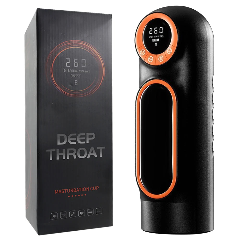 Male Masturbation Cup Blowjob Sex Machine For Men Dick Stroker with Thrusting Vibrating Sucking Modes Sexual Pleasure Tools