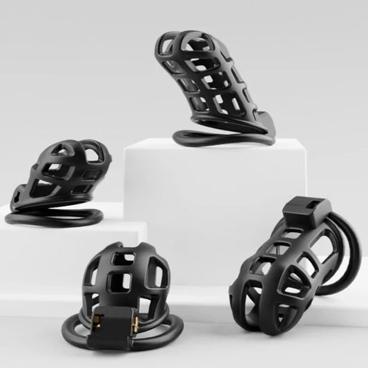 Bdsm Sexual Urethral Lock Restraint  Men's Chastity Lock Black Smooth SM Pornographic Men's Toy