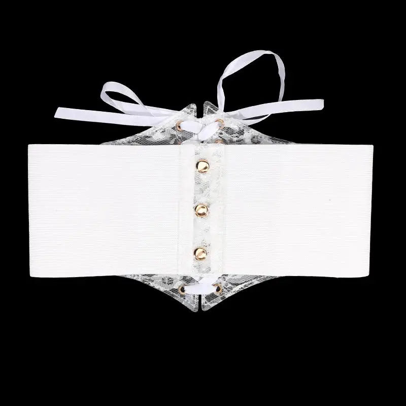 Fashionable Waistband Women's Lace-up Corset Belt, Retro Style For Ladies Suitable For Casual Wear And Special Occasions