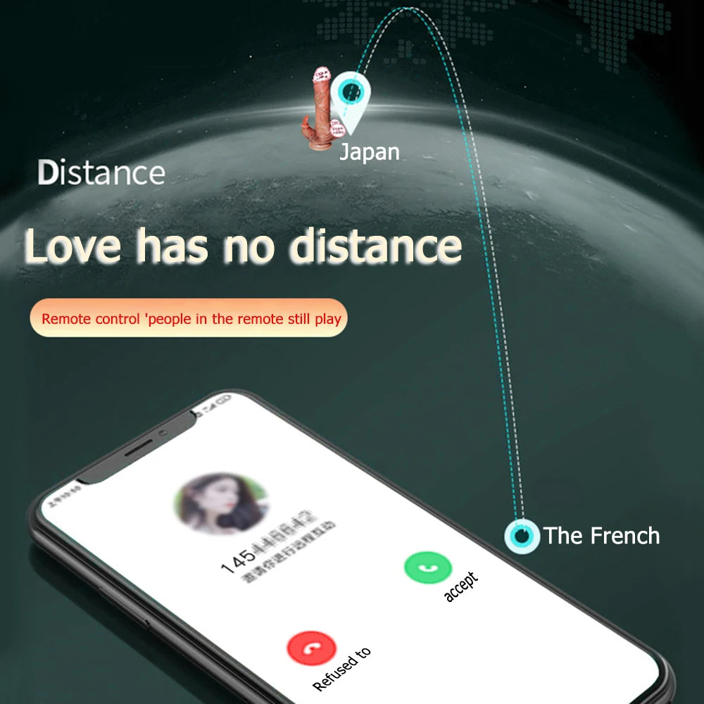 Remote Control Telescopic Rotation Realistic Dildo Vibrator Adult Sex Toys for Woman Big Penis Dick Vagina Female Masturbation