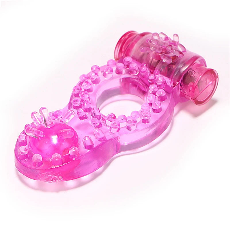 Vibrator Cock Ring Vibrating Penis Rings For Man Delay Ejaculation Clit Stimulation Adult Sex Toys For Couple Chastity Cage 18+