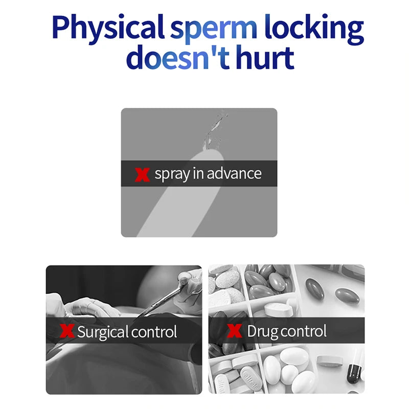 Penis Ring Men SM Testicle Bondage Ball Stretcher Erection Delay Ejaculation Cock Cage Lock Enlargement Sex Toys Couple