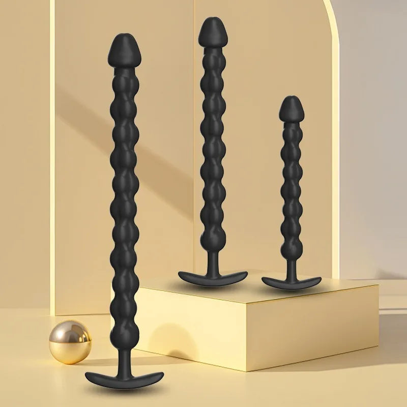 Anal Beads Long Size Anal Plug Male Female Anal Vibrator for SM Play Adult Sex Toy for Sexual Training Adult Anal Sex Toy