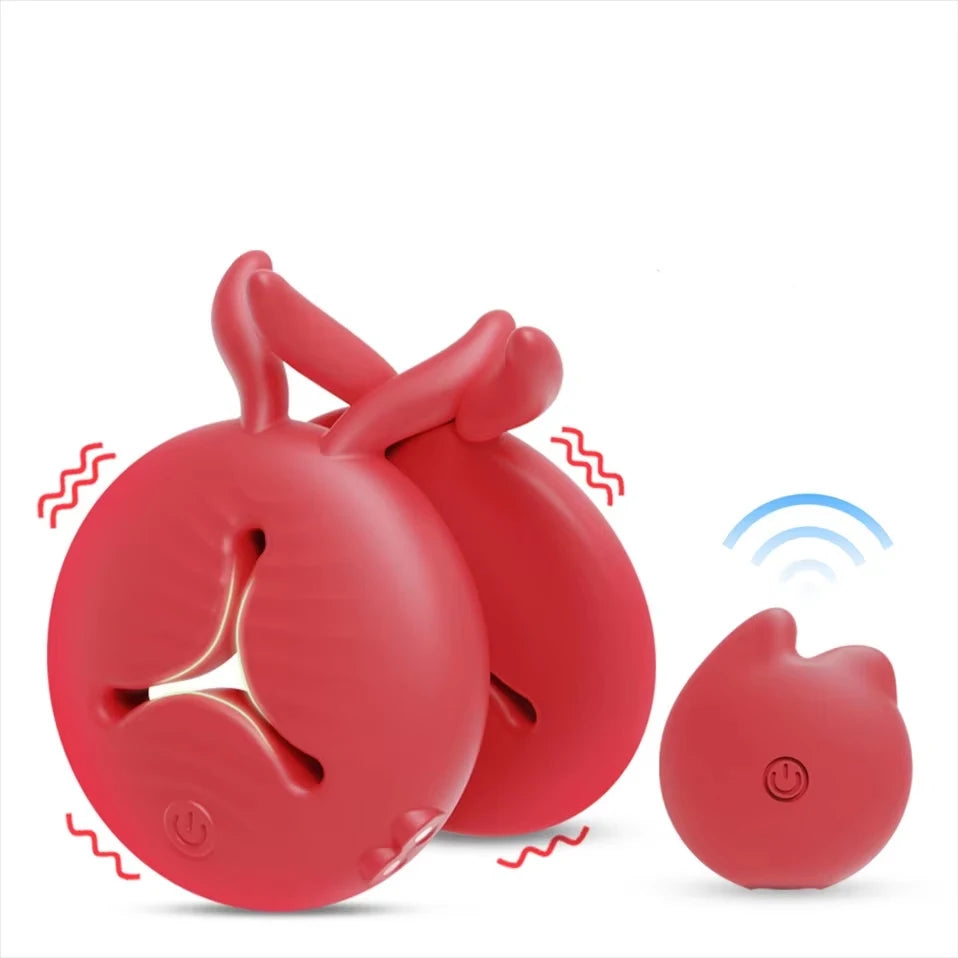 Sex Nipple Clamps APP Control Vibrator Teppellclamps Waterproof Magnetic Rechargeable Erotic Gadgets Accessories Women Sexy Tоy