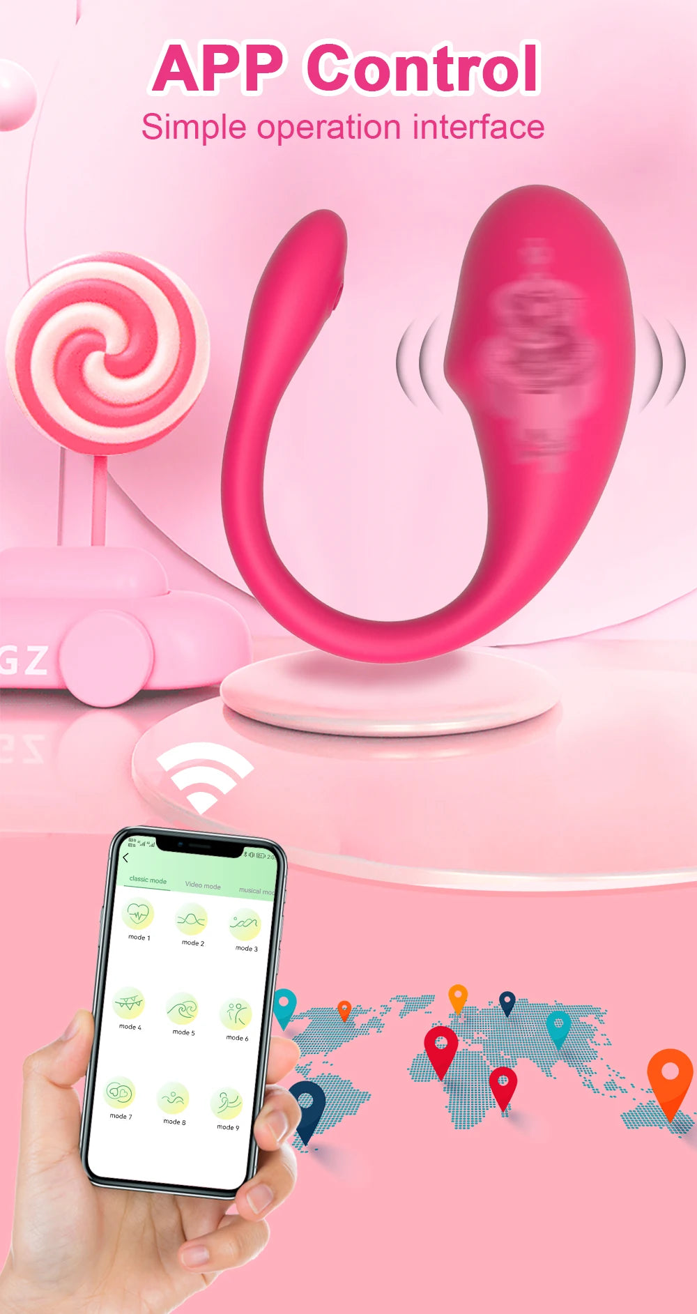APP Controlled Vaginal Vibrators G Spot Anal Vibrating Egg Massager Wearable Stimulator Adult Sex Toys for Women Couples