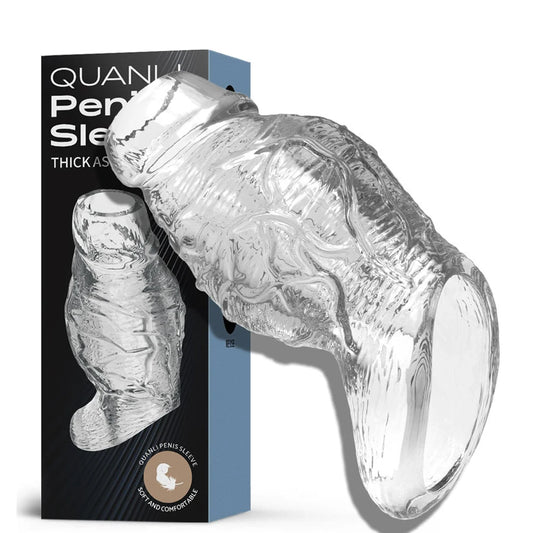 Male Penis Rings Enlargement Cock Sleeve Condoms Delay Ejaculation Stronger Erection Dick Dildo Adult Sex Toys for Men Couple