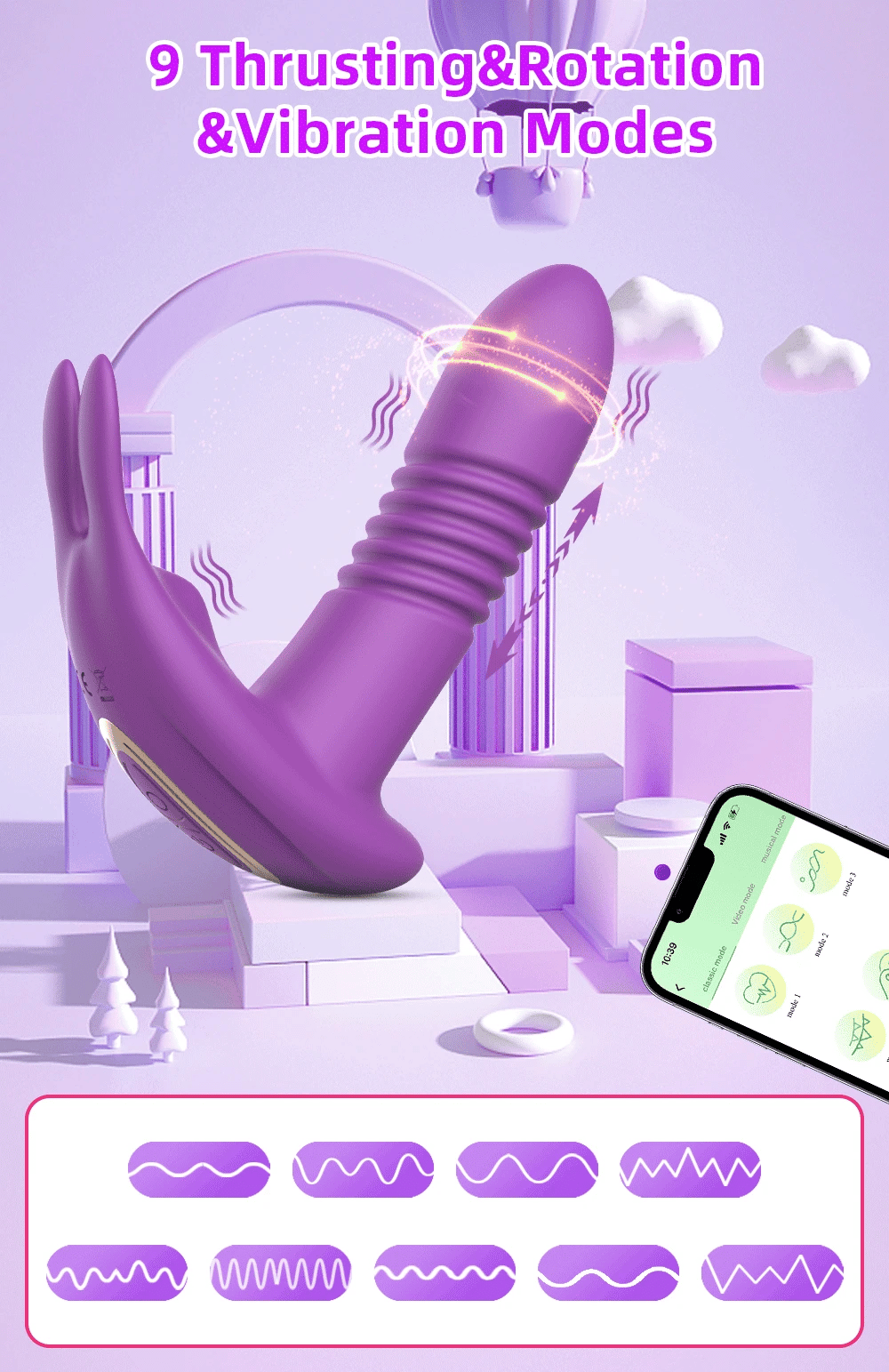 Wearable Dildo Sex Toys Vibrador Remote Control APP Panty Vibrator for Women Masturbator Vagina Massager Couples Adult Sex Toy