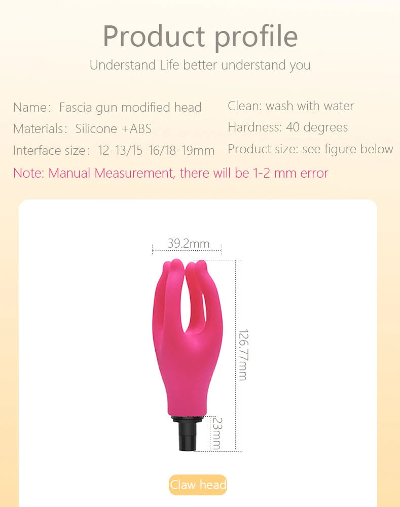 Male Masturbation Ring Penis Vibration Masturbator Male Training Relaxation Silicone Massage Gun Head For Masturbation Tool