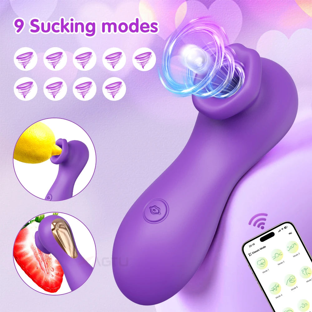 Sex Toys Sucking Vibrator Powerful Licking Clitoris Clit Sucker for Women Female Vacuum Sucker Nipples Stimulator Massager