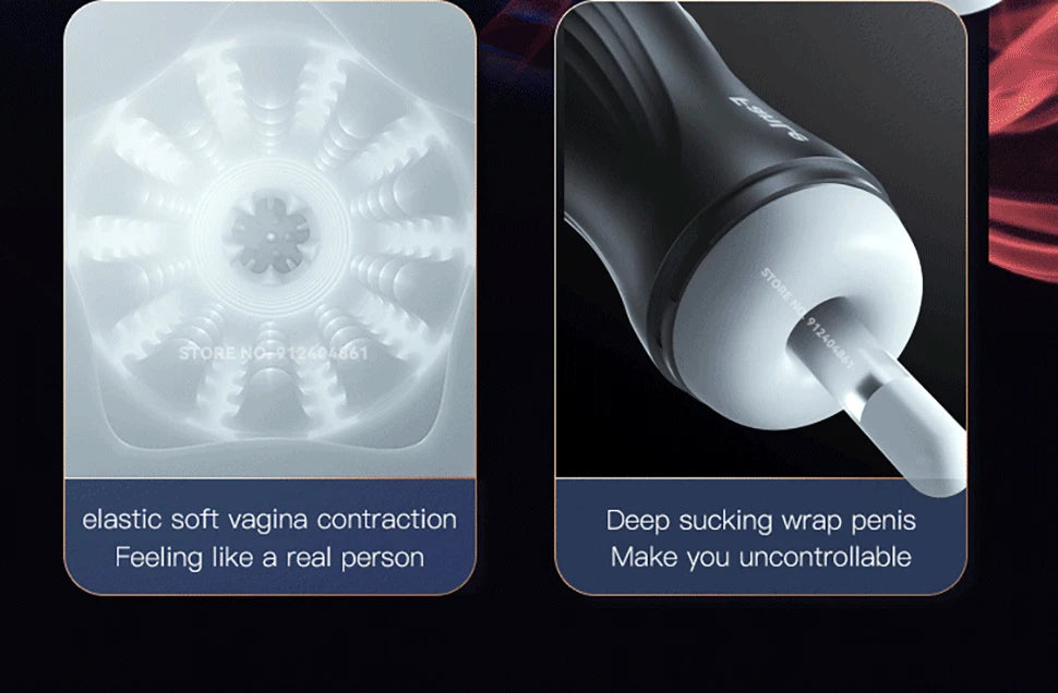 Automatic Sucking Male Masturbators Sex Machine Blowjob Toy Adult Sex Toys for Men Pocket Pussy Stroker Vibration & Suction 18+