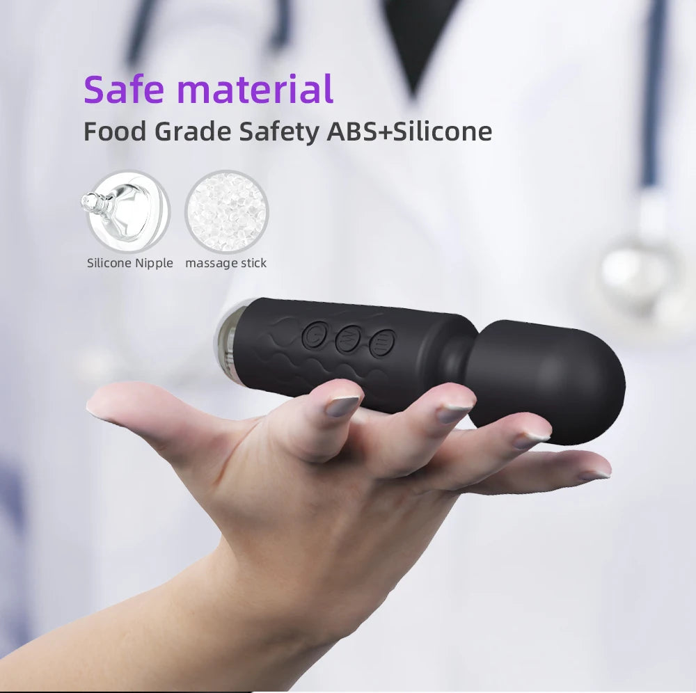 Powerful AV Vibrator for Women 20 Speeds Nipple G spot Clitoris Stimulator Magic-Wand Dildo Female Masturbation Adult Sex Toys