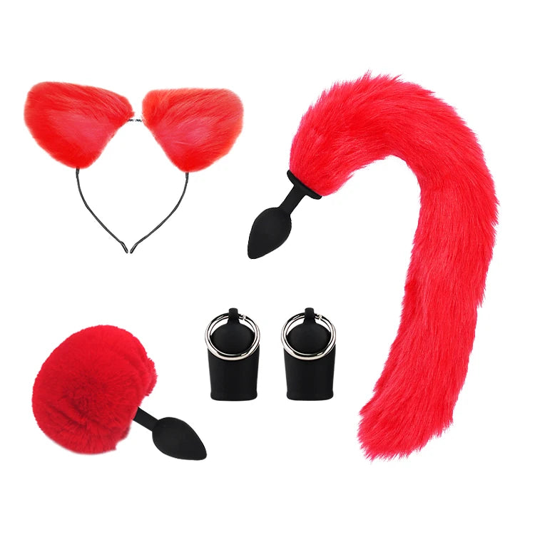 BDSM Adult Sex Toy Kits Sets for Sexy Games Bondage Mask Set Feather Handcuffs Ankle Cuff Restraints for Couple Sexual Aids ﻿18+