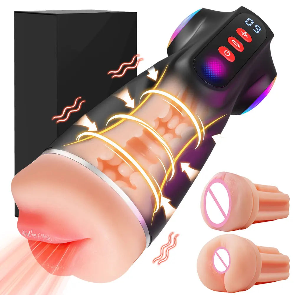 Automatic Male Masterbator with APP Control 9 Sucking Vibrating Thrusting Modes Men Sex Toys Penis Pump Adult Blowjob Stroker
