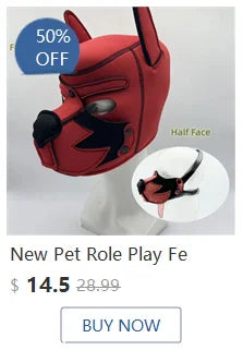 BDSM Leather Head Harness Oral Mouth Ball Restraint Hood Mouth Strap Bondage Gag Half Face Mask for Couple SM Slave Roleplay