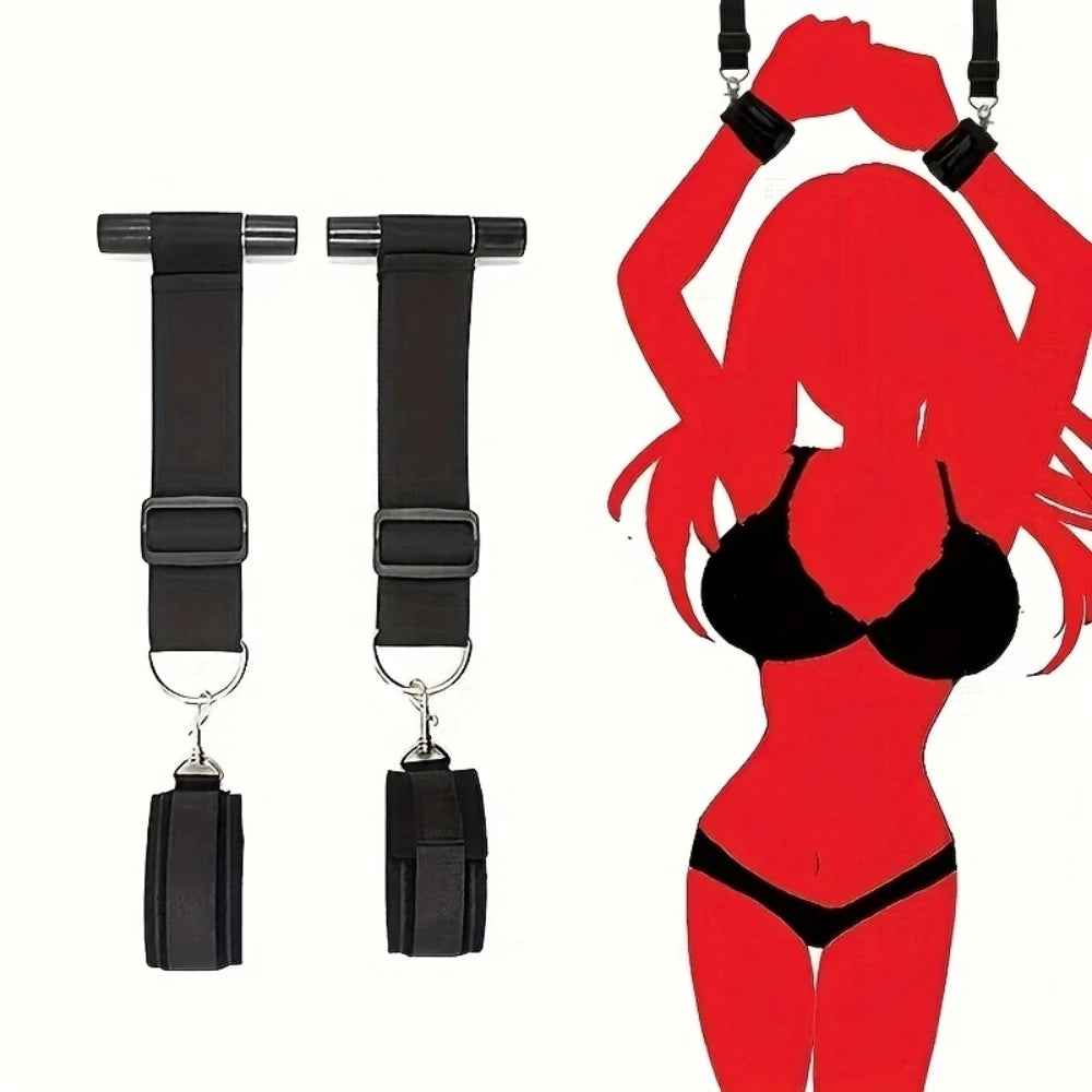 BDSM Door Swing Sex Toys Bondage Slave Sex Slings Hanging Sextoys Handcuffs Couples Flirting Handcuffs Bondage