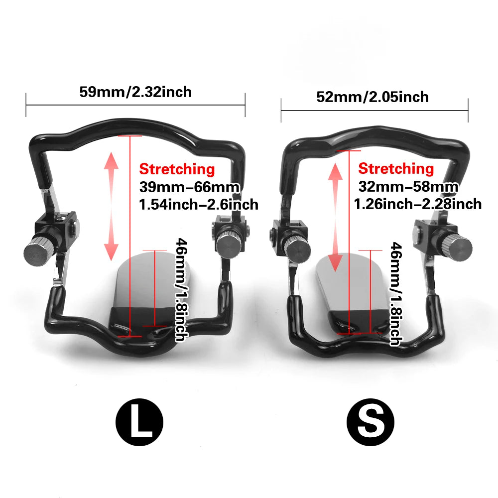 BDSM Stainless Steel Adjustable Mouth Plug Restraint Blowjob Gag Mouth bondage Slave Deep Throat Gags Adult Sex Toys for Couples