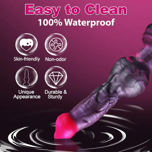 Dog Knot Dildo Anal Butt Plug Large Thick Penis Liquid Silicone Dick Women Men G Spot Prostate Stimulate Adult Foreplay Products