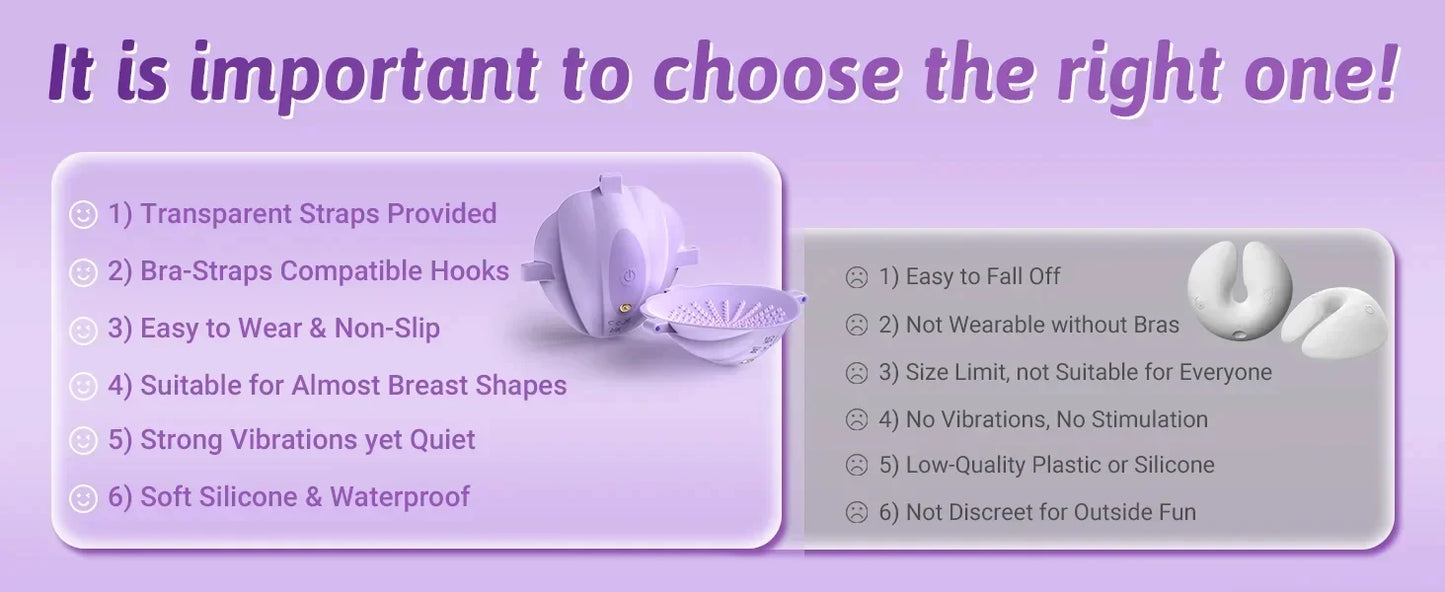 Sex Toys for Women Wearable Nipple Vibrator Breast Massage APP Remote Control Female Masturbator Toys Adult Supplies