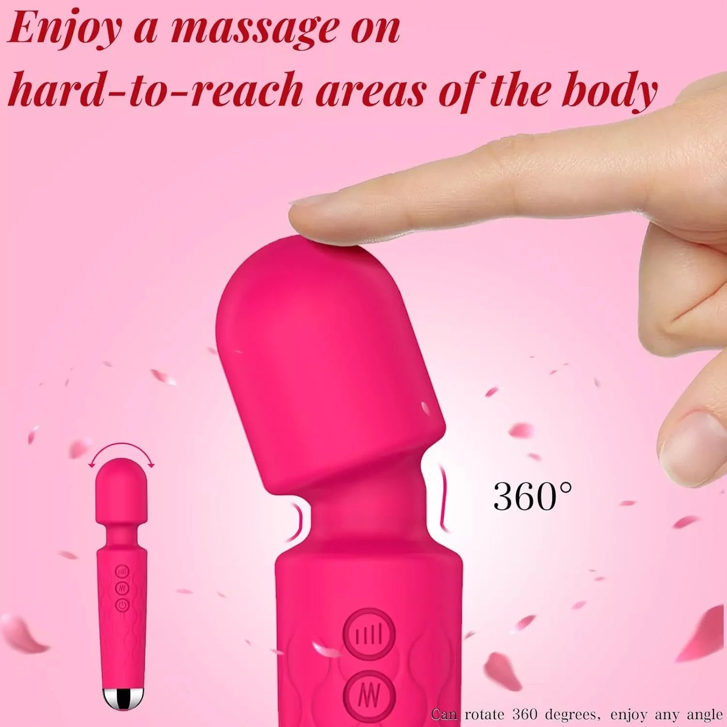 Powerful Handheld Massager Av Vibrator 20 Speed Wand Vibrating Massage Magic Full Body Therapy Motor Dildo Masturbator Sex Toy