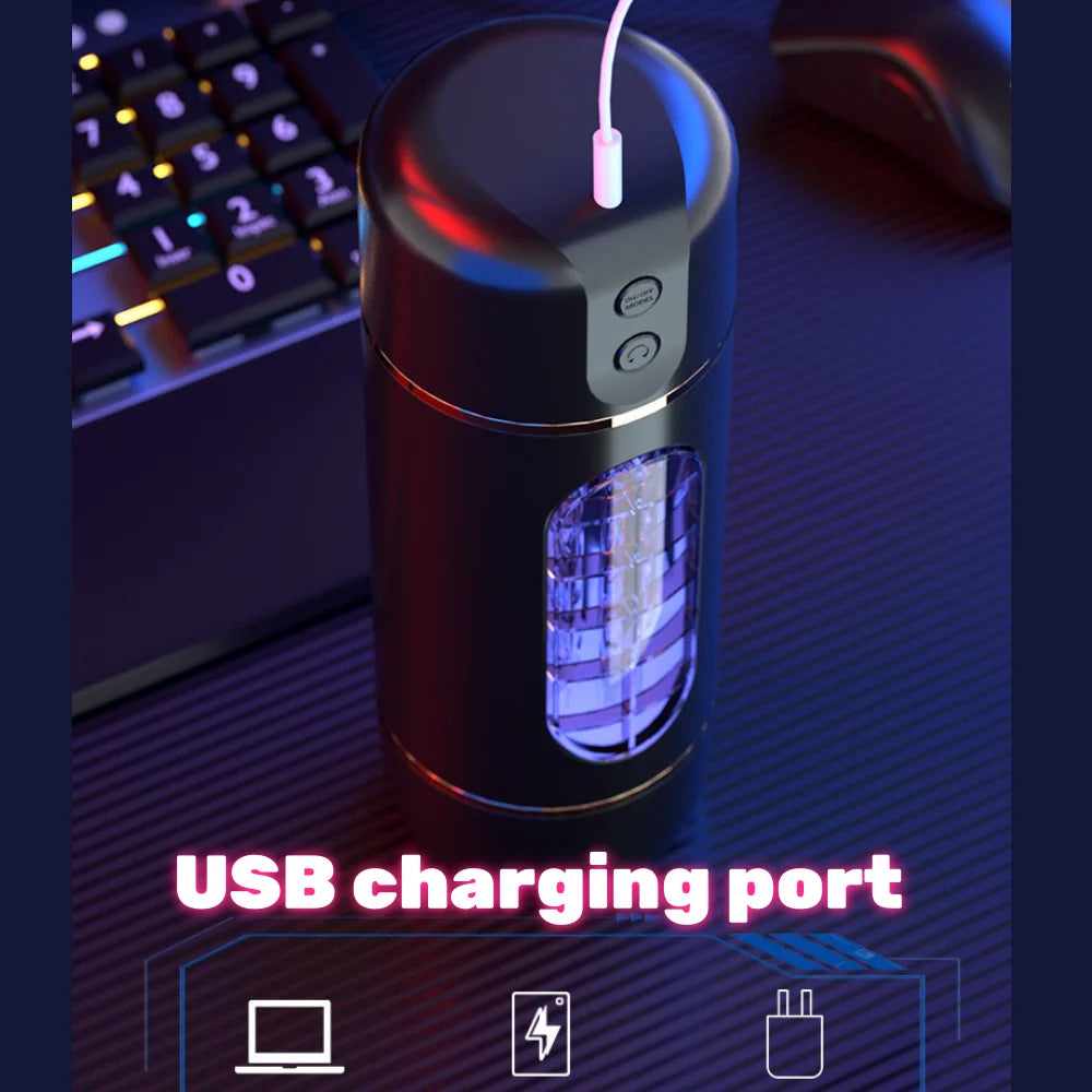 Male Masturbator Cup Intelligent Voice Interaction Penis Trainer Penetration Masturbator Sex Machine Adult Sex Toys for Men