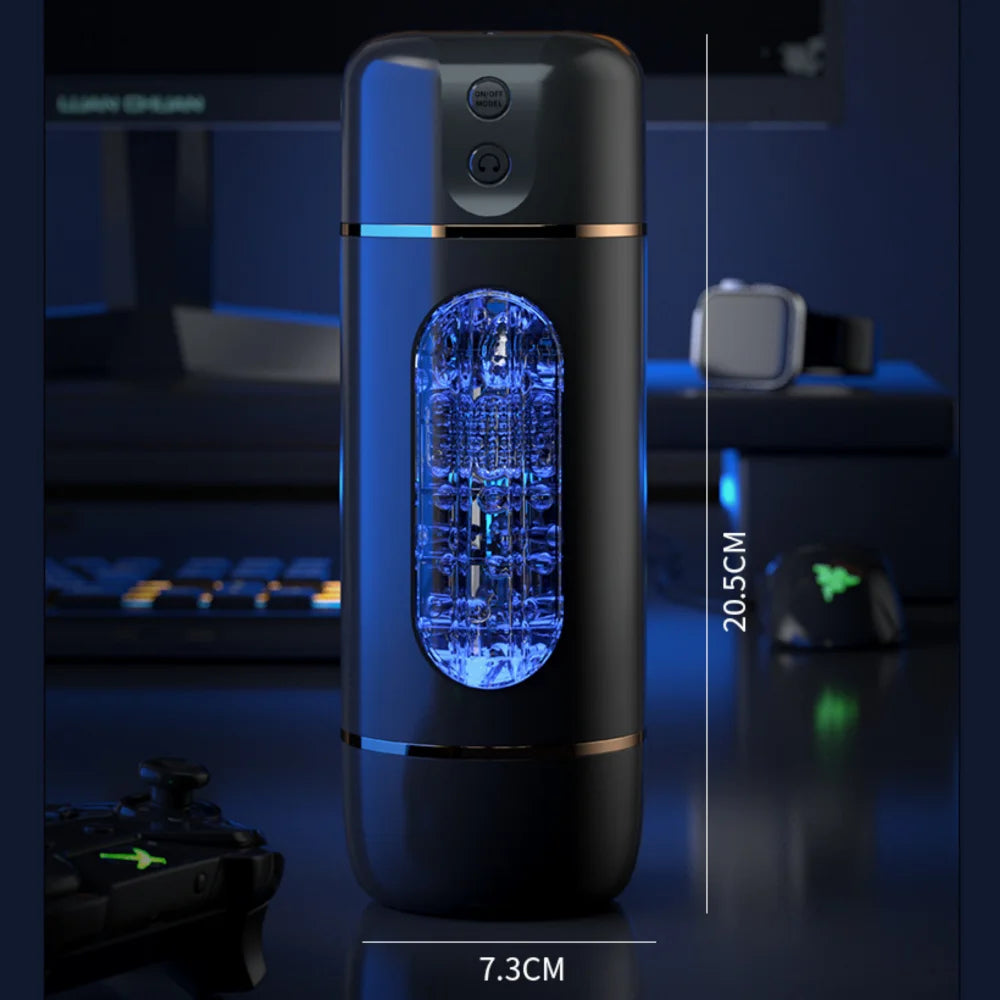 Male Masturbator Cup Intelligent Voice Interaction Penis Trainer Penetration Masturbator Sex Machine Adult Sex Toys for Men