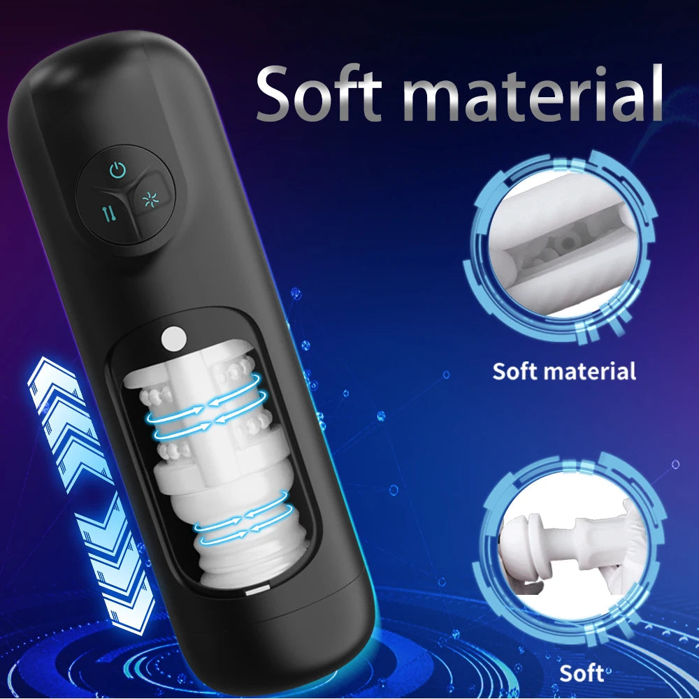 Male Masturbators Automatic Sucks Sex Machines 8 High-Speed Penis stamina Magnify Trainer Vagina Blowjob Adult Sex Toy for Men