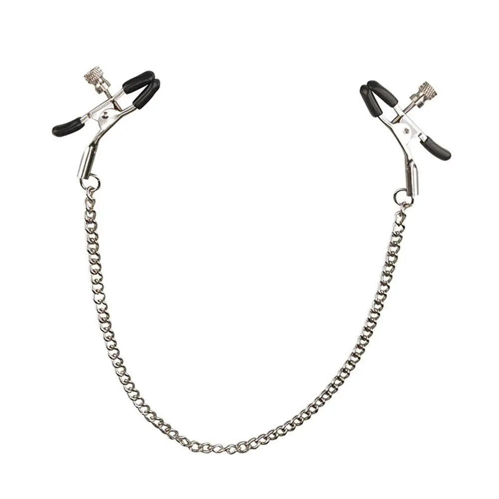 Exotic Accessories Bdsm Slave Nipple Clamps With Metal Chain Fetish Erotic Gadgets Breast Femdom Sex Toys For Women Adult Games