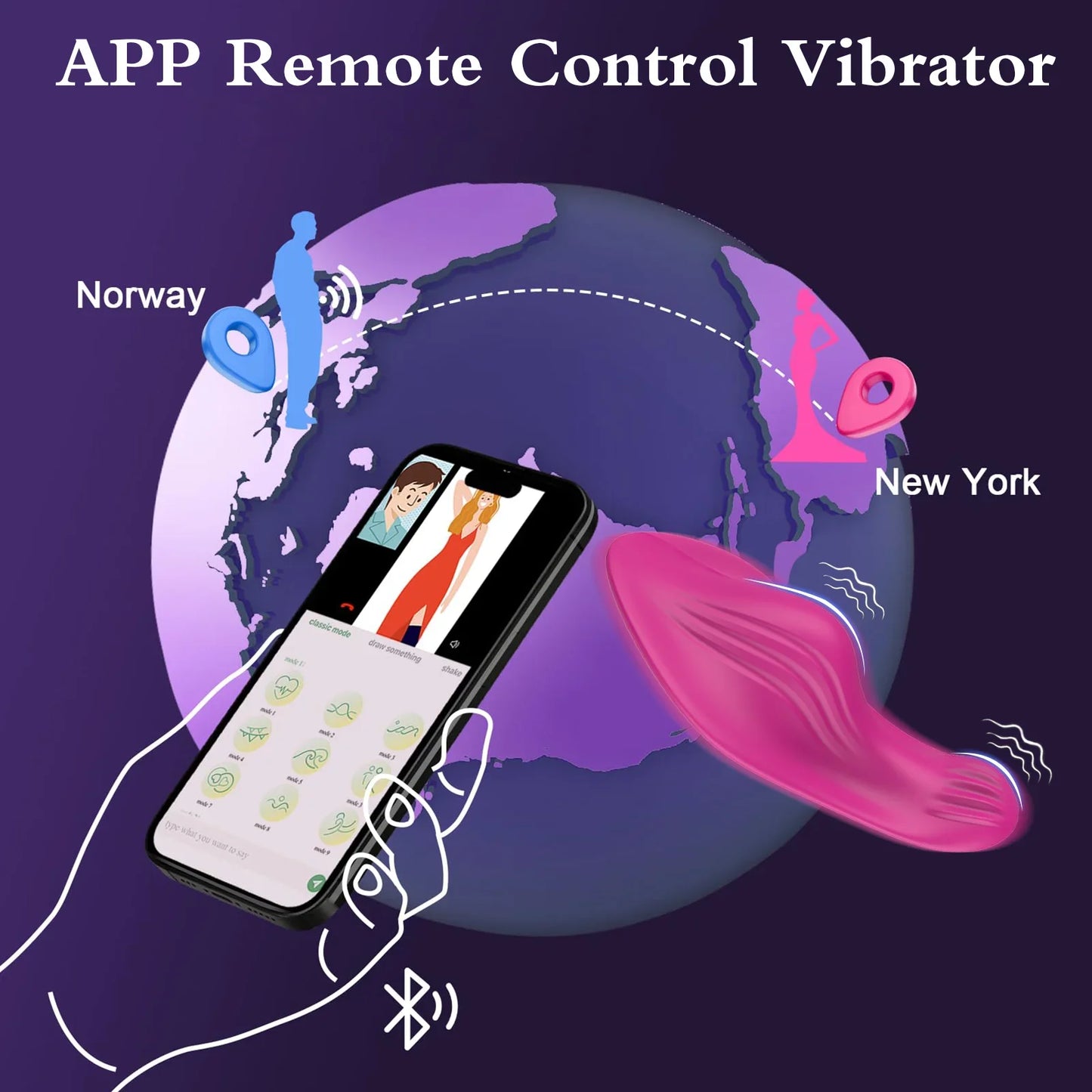 APP Control Clitoris Clit Stimulator Vibrator Women Wearable Vagina Massager Vibrator Female Masturbation Sex Toy for Adult