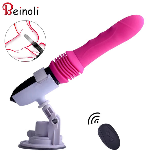 Sex Machine Thrusting Big Dildo Vibrator Vaginal G Spot Automatic Up Down Massager Retractable Pussy Adults Sex Toys for Women