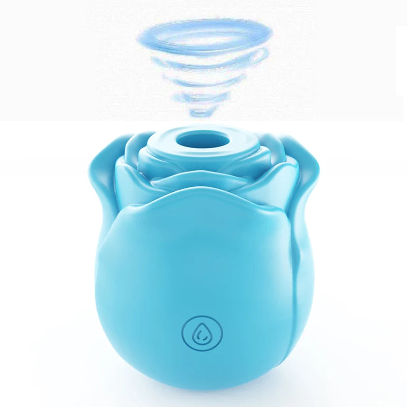 Rose Shape Vagina Sucking Vibrator Nipple Massager Clitoral Vacuum Stimulator Vibrating Female Masturbator Sex Toys for Adults