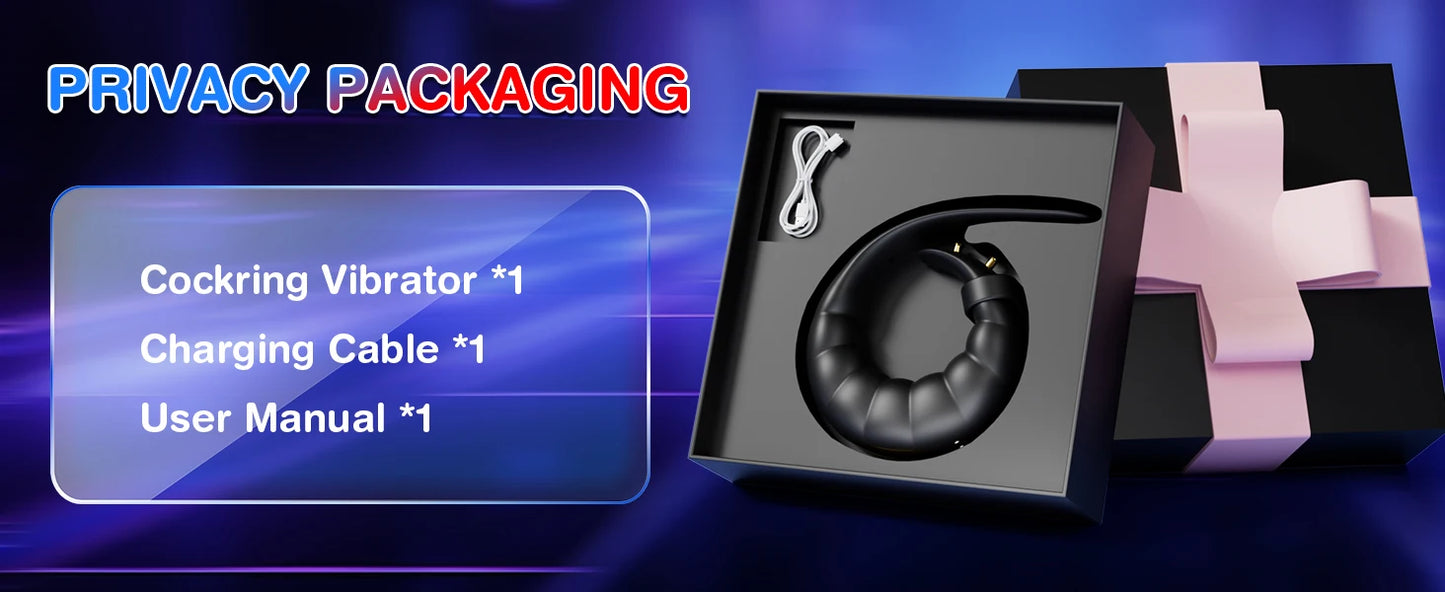 Vibrating Cock Ring Male Sex Toys Powerful Penis Ring Vibrator Adjustable Buckle Adult Sex Toys Games for Men Women Couples