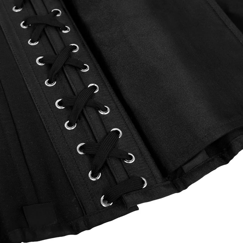 Women's Waist Trainer Corsets Underbust Heavy Duty 26 Steel Boned Underbust Gothic Hourglass Silhouette Corset