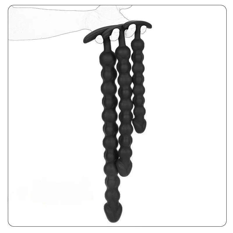 Anal Beads Long Size Anal Plug Male Female Anal Vibrator for SM Play Adult Sex Toy for Sexual Training Adult Anal Sex Toy