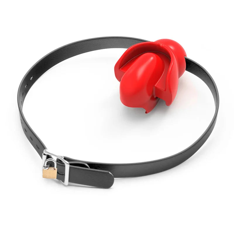 BDSM Silicone Mouth Water Ball Mouth Stopper Fun Fixed Tongue Stopper Ball