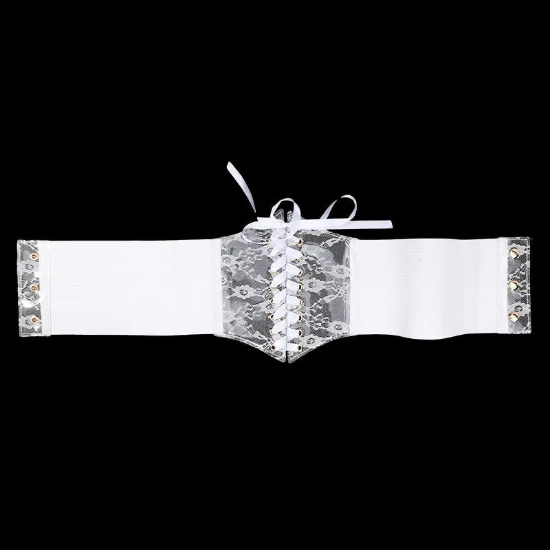 Fashionable Waistband Women's Lace-up Corset Belt, Retro Style For Ladies Suitable For Casual Wear And Special Occasions