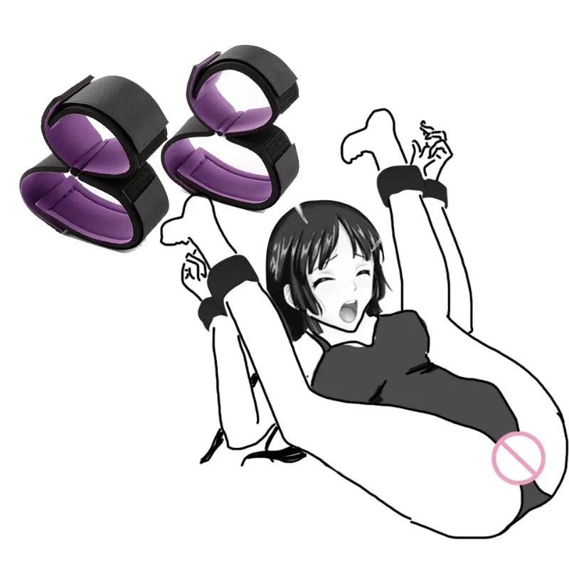 BDSM Couple Nylon Sex Toys Bondage Gear Restraints Women Collar Fetish Sex Products Adult Games Slave Neck Handcuffs Sexshop