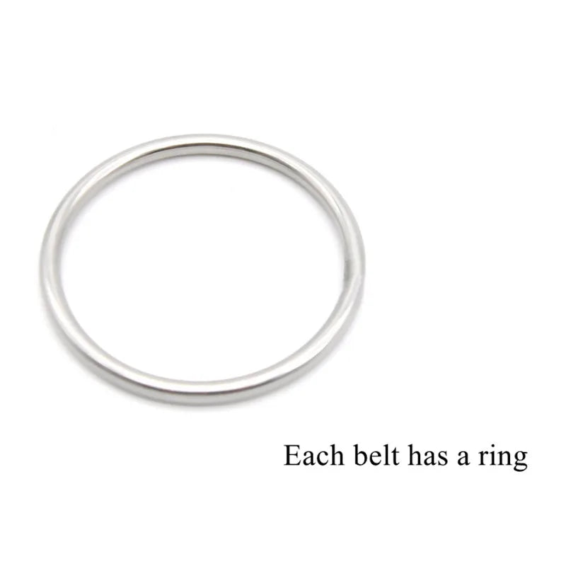 Adult Games BDSM Bondage Penis Ring Male Chastity Cage Anti-off Device Elastic Belt Scrotal Cock Lock Sexy Toys For Sissy Gay18+