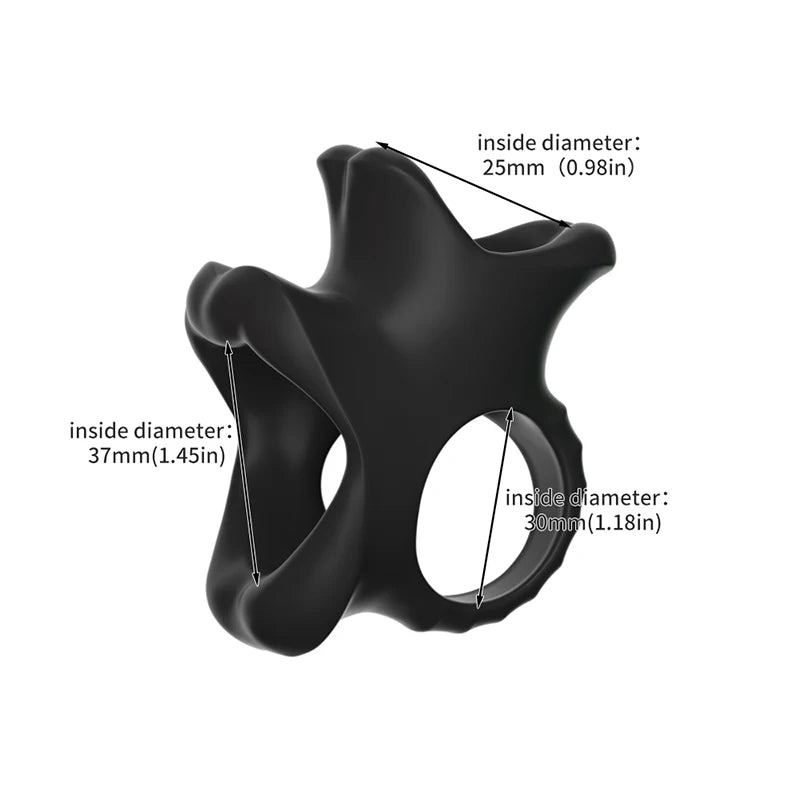 Penis Ring Men SM Testicle Bondage Ball Stretcher Erection Delay Ejaculation Cock Cage Lock Enlargement Sex Toys Couple
