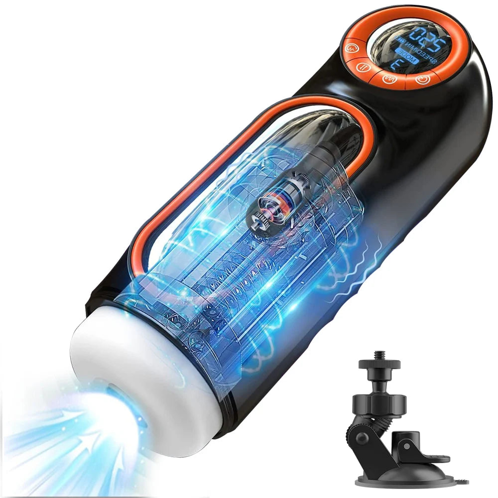 Male Masturbation Cup Blowjob Sex Machine For Men Dick Stroker with Thrusting Vibrating Sucking Modes Sexual Pleasure Tools