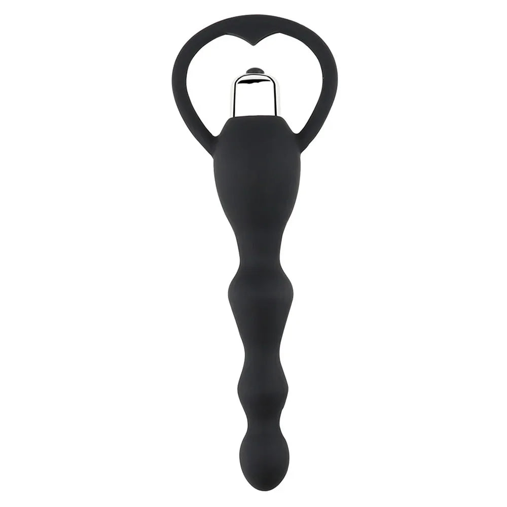 Vibrating Anal Plug Prostate Massage Soft Anal Beads Butt Plug Vibrators Sex Toys for Couples Butt Plug Silicone Adult Products