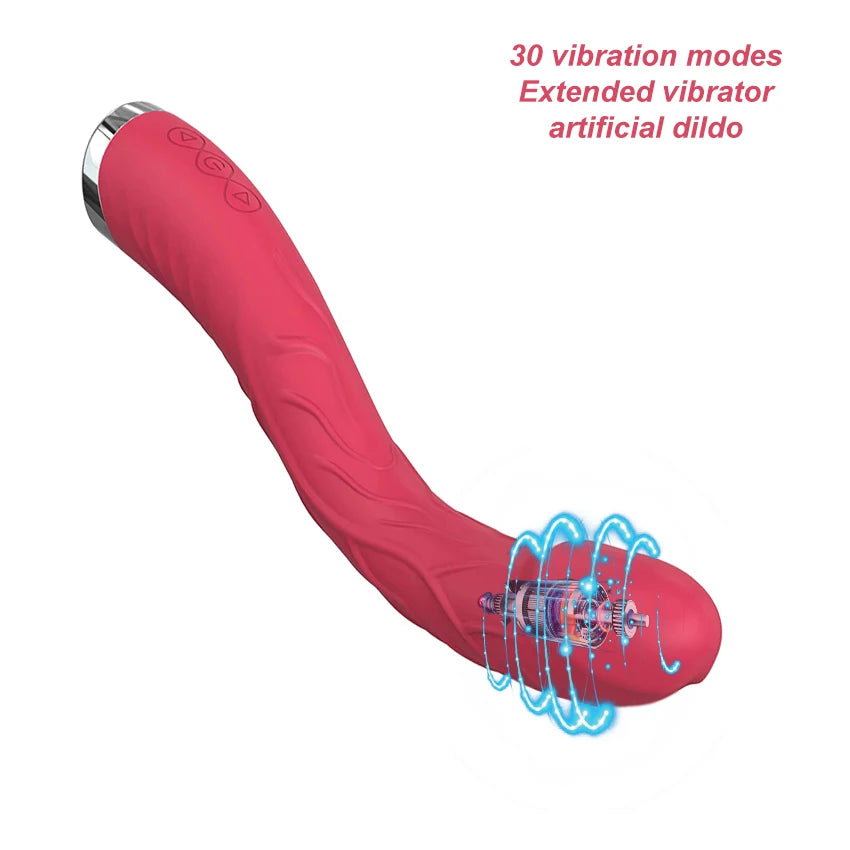 Long Vibrator Dildo Sex Toys For Women Powerful Vibro Magic Wand Clitoris And G Spot Stimulator Female Masturbation Adult Goods