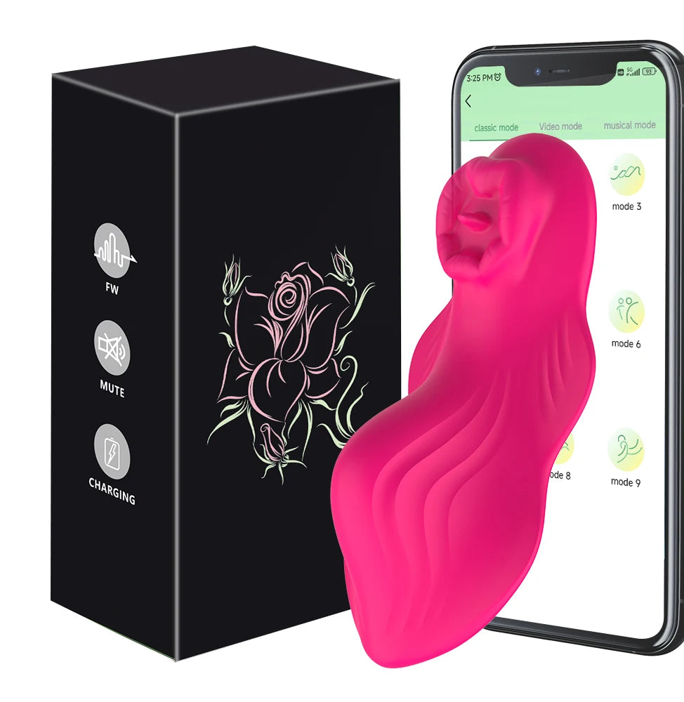 APP Control Sucking Clitoris Stimulator Women Panties Vibrator Clit Sucker Female Masturbator Interaction Sex Toy for Couples