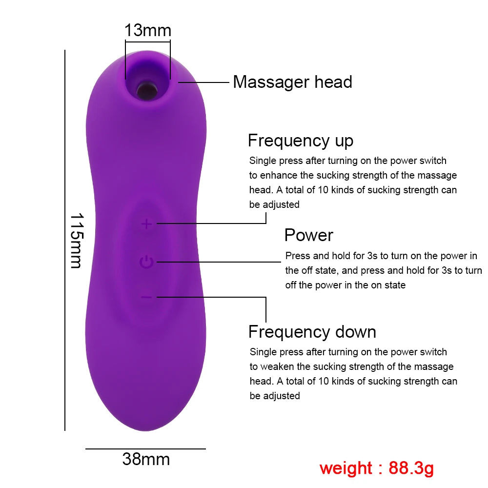 Clitoris Sucking Vibrator Powerful Sucker Female Clit Nipple Oral Vacuum Stimulator Massager Sex Toys for Women Masturbator