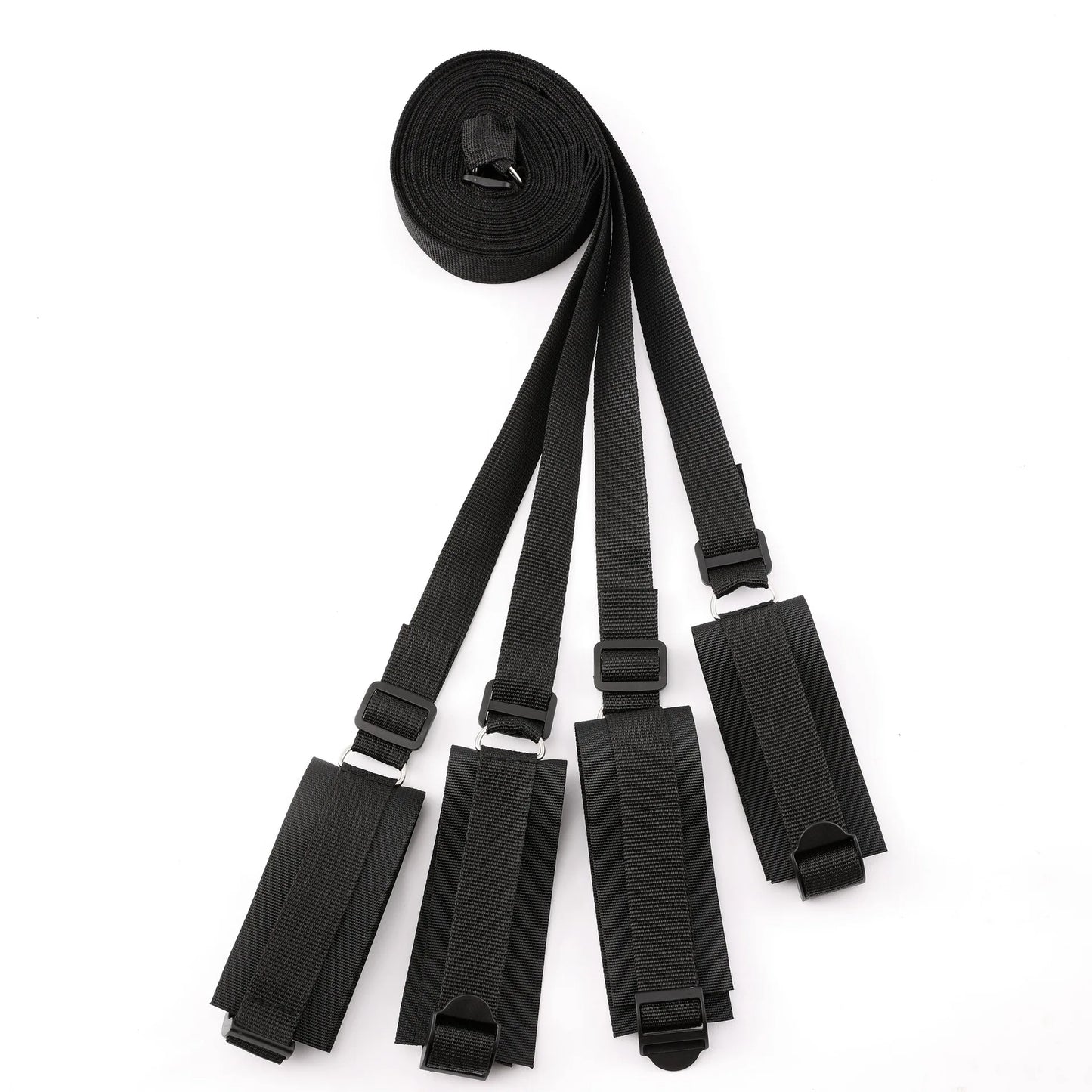 Black/Red BDSM Bed Strap Bondage Binding On The Bed Binding Adult Sex Toys Sex Bondage Belt Bed Flirting Handcuffs Footcuffs