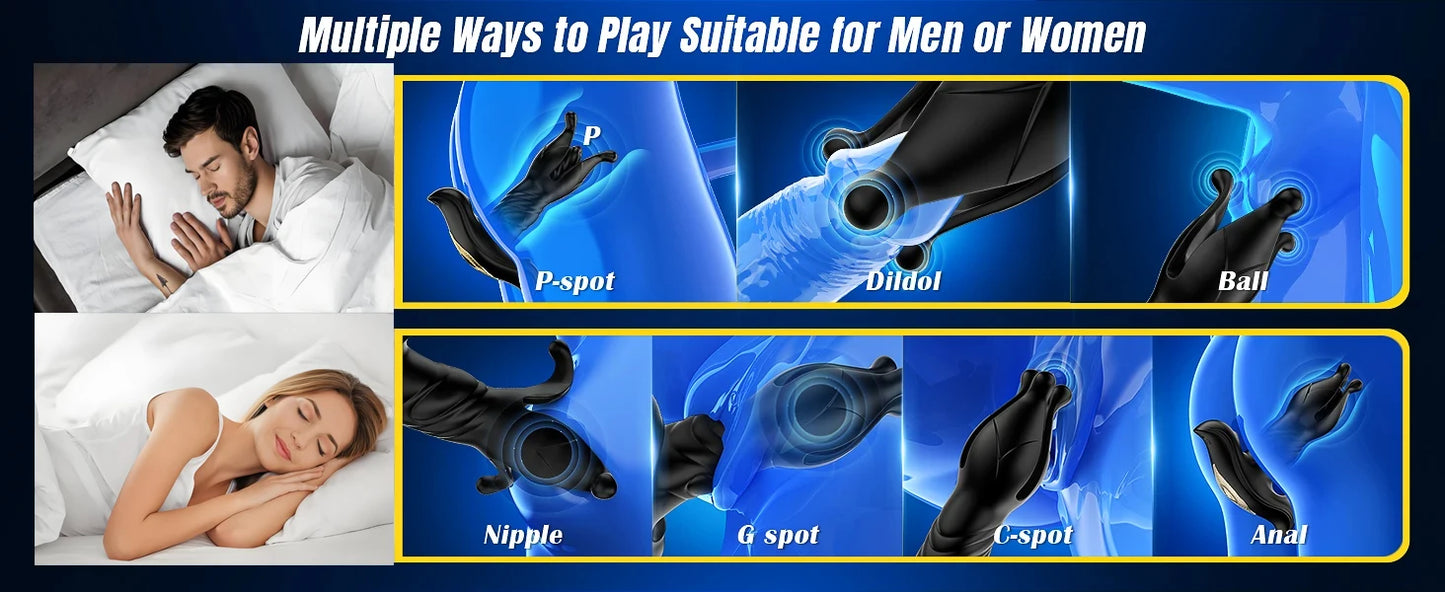 Anal Plug Dildo Vibrator Vaginal Dilator Telescopic Masturbator Prostate Massage Stimulator Sex Toy For Men Vibrating Butt Plug