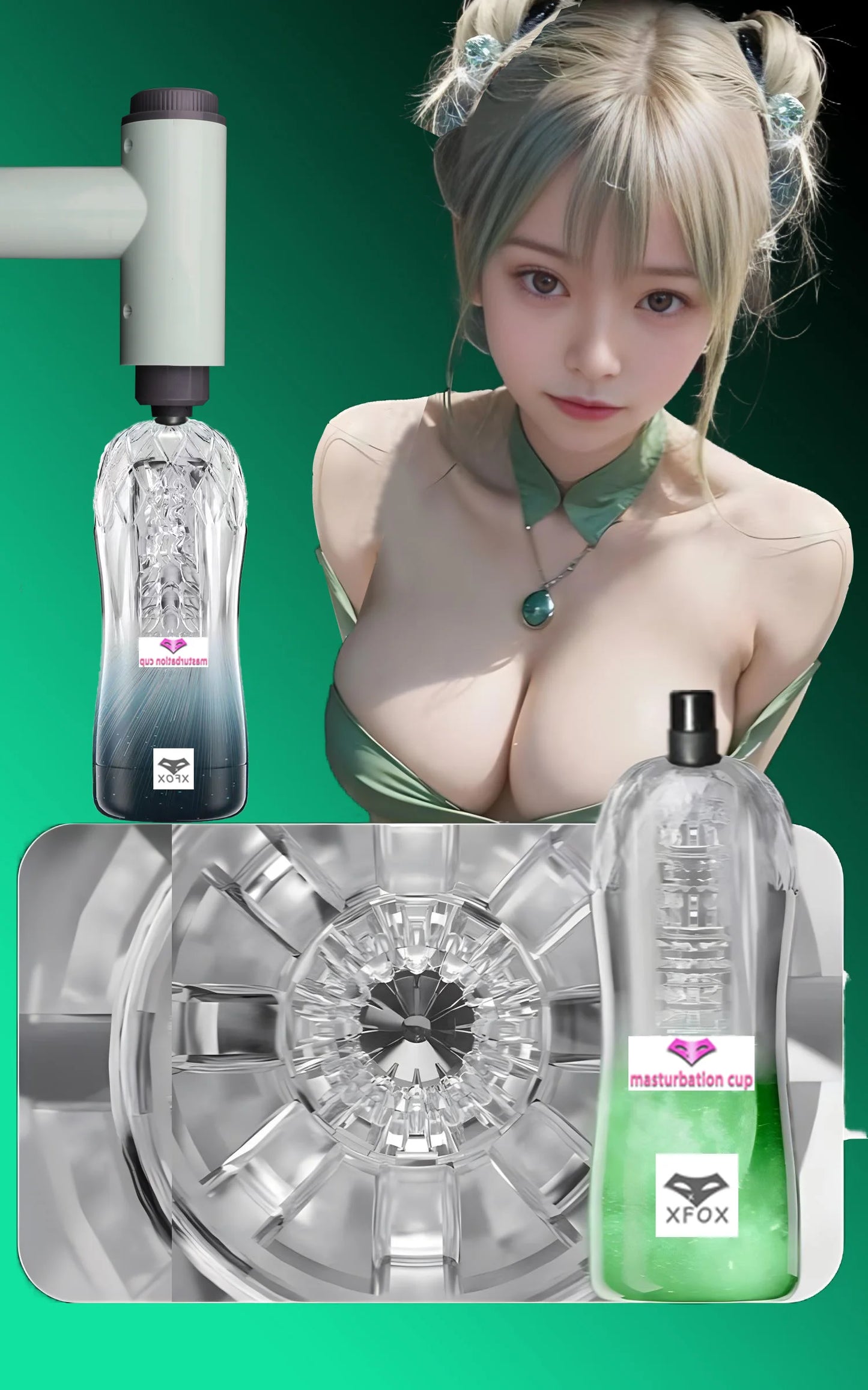 Massage Gun Male Masturbator Cup Sex Toys Vagina Adult Endurance Exercise Electric Telescopic vibration Mastubators Cup for Men