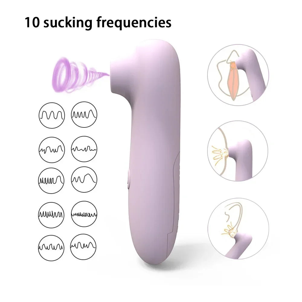 Clitoris Sucker Stimulator for Women Nipple Vibrator Clitorial Dildo Vaginal Suck Panties Massager to Satisfy Sex Toys for Adult