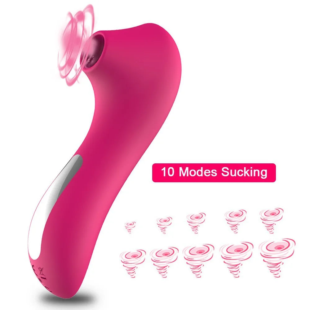 Powerful Sucker Clitoris Sucking Vibrator Female Clit Nipple Oral Vacuum Stimulator Massager Sex Toys Adults Goods for Women